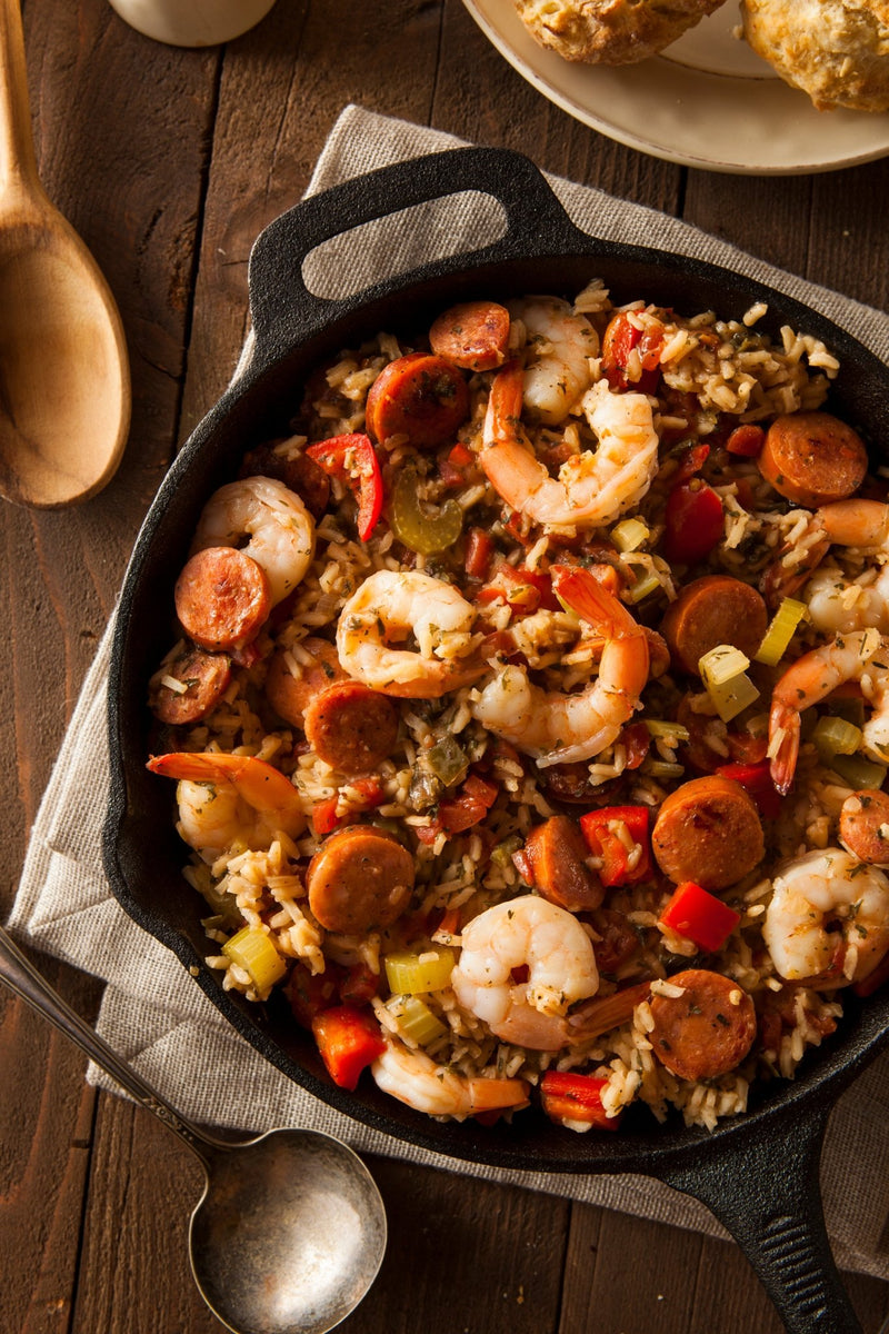 Cajun Shrimp Sausage And Vegetable Skillet The Spice Guy