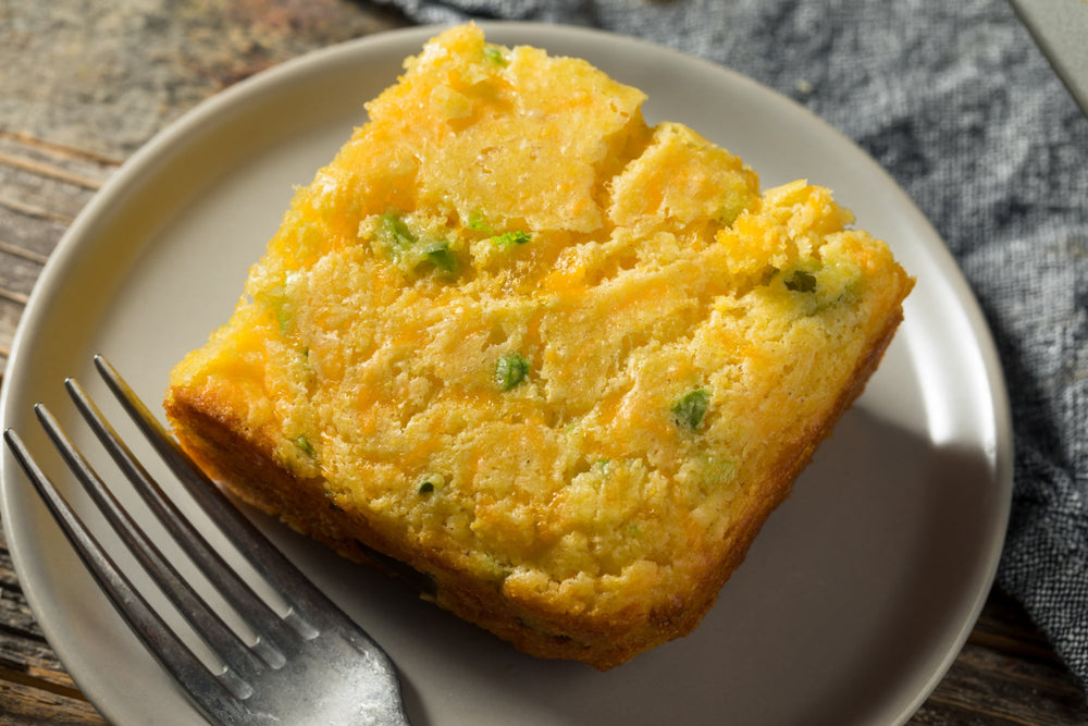 Cheddar and Chive Cornbread with Maple Butter - The Spice Guy