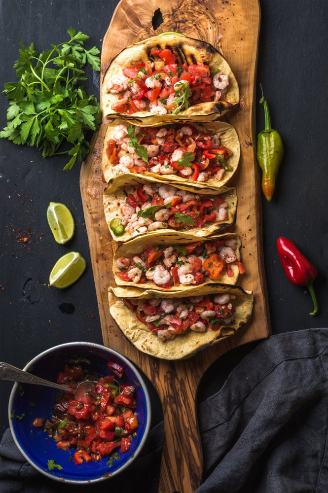 Citrus Pucker Pepper Grilled Shrimp Tacos - The Spice Guy