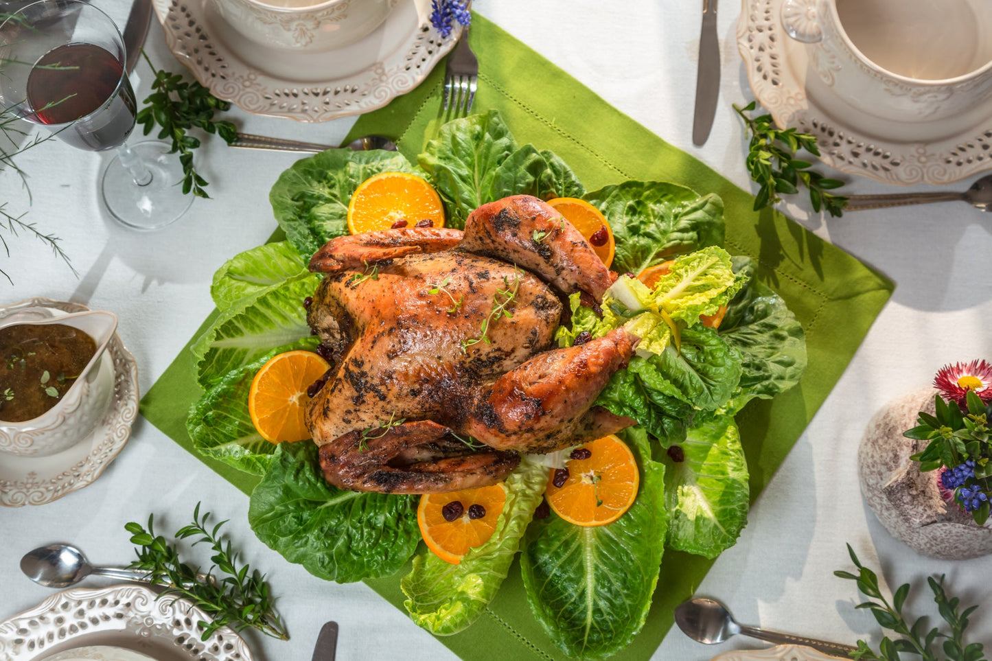 Herb-Roasted Turkey with Citrus Gravy - The Spice Guy