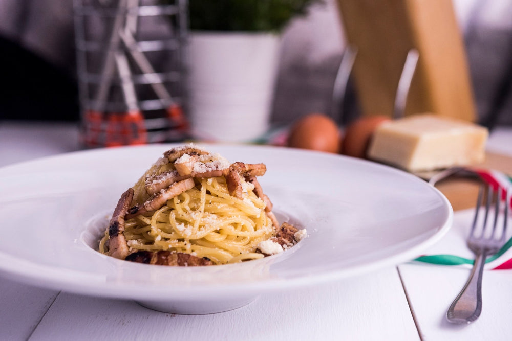 Meatless Bacon Carbonara - The Spice Guy