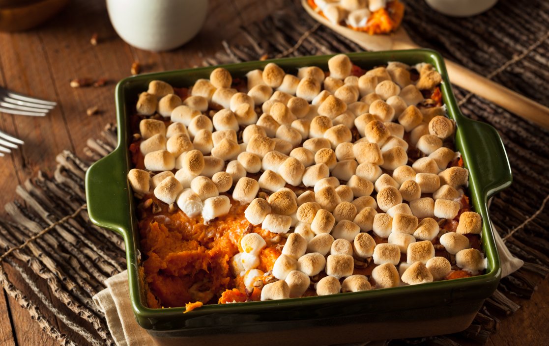 Sweet Potato Casserole with French Toast Seasoning and Marshmallow Topping - The Spice Guy